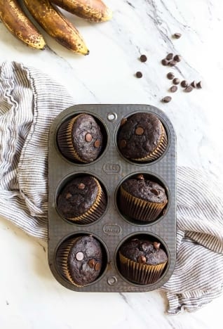 Muffins De Banano De Chocolat