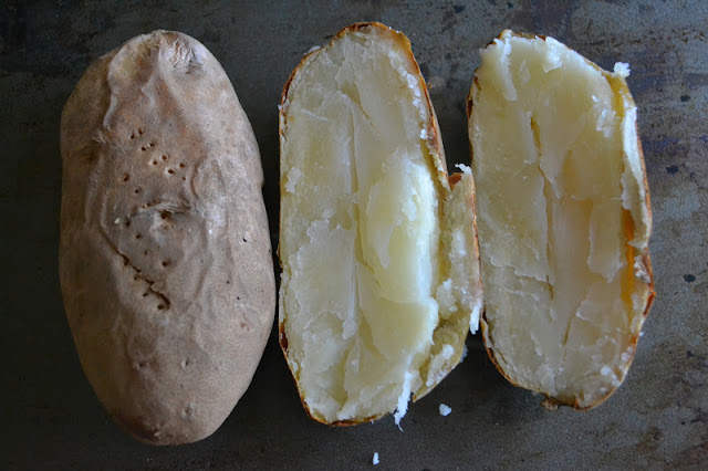 batatas assadas para massa de nhoque