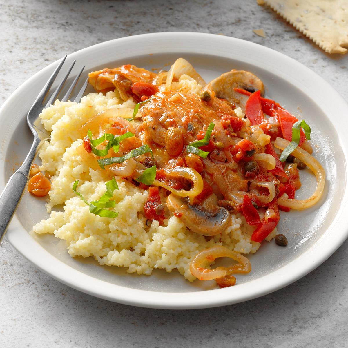 Pollo Olla A Presión Con Recetas De Pasas Y Alcaparras