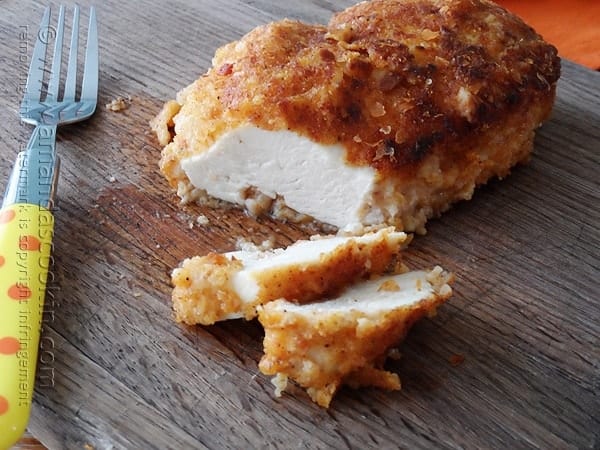 Pechugas de pollo fritas al horno de Amanda