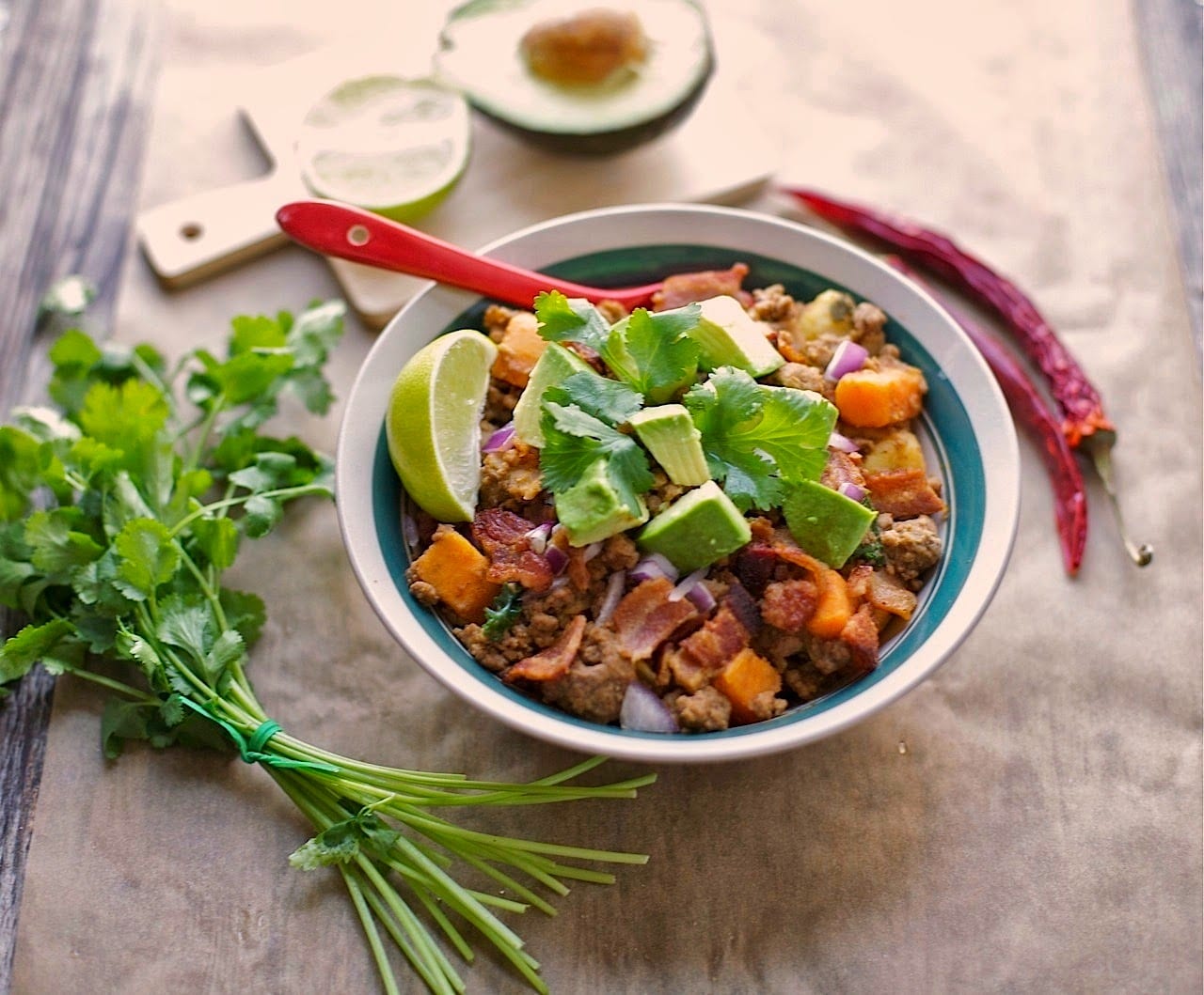 Chili De Bacon Y Patata Dulce
