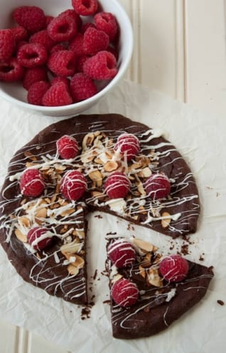 Pizza De Chocolate De Frambuesa