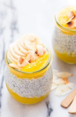 Pudin De Chia Con Leche De Coco