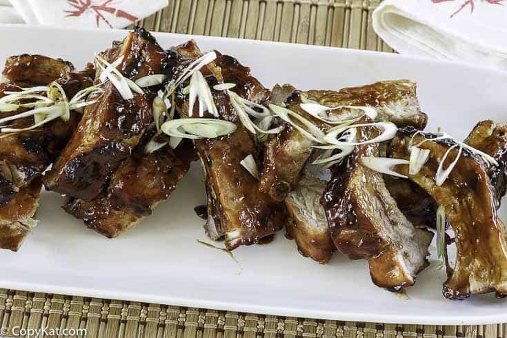 Costillas de cerdo chinas cocidas al horno