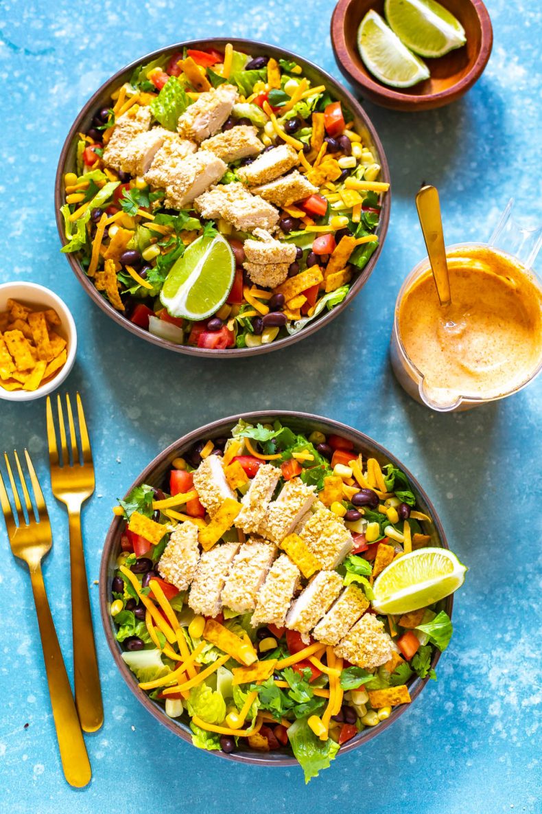 Receita do Copycat da salada do sudoeste de McDonald's