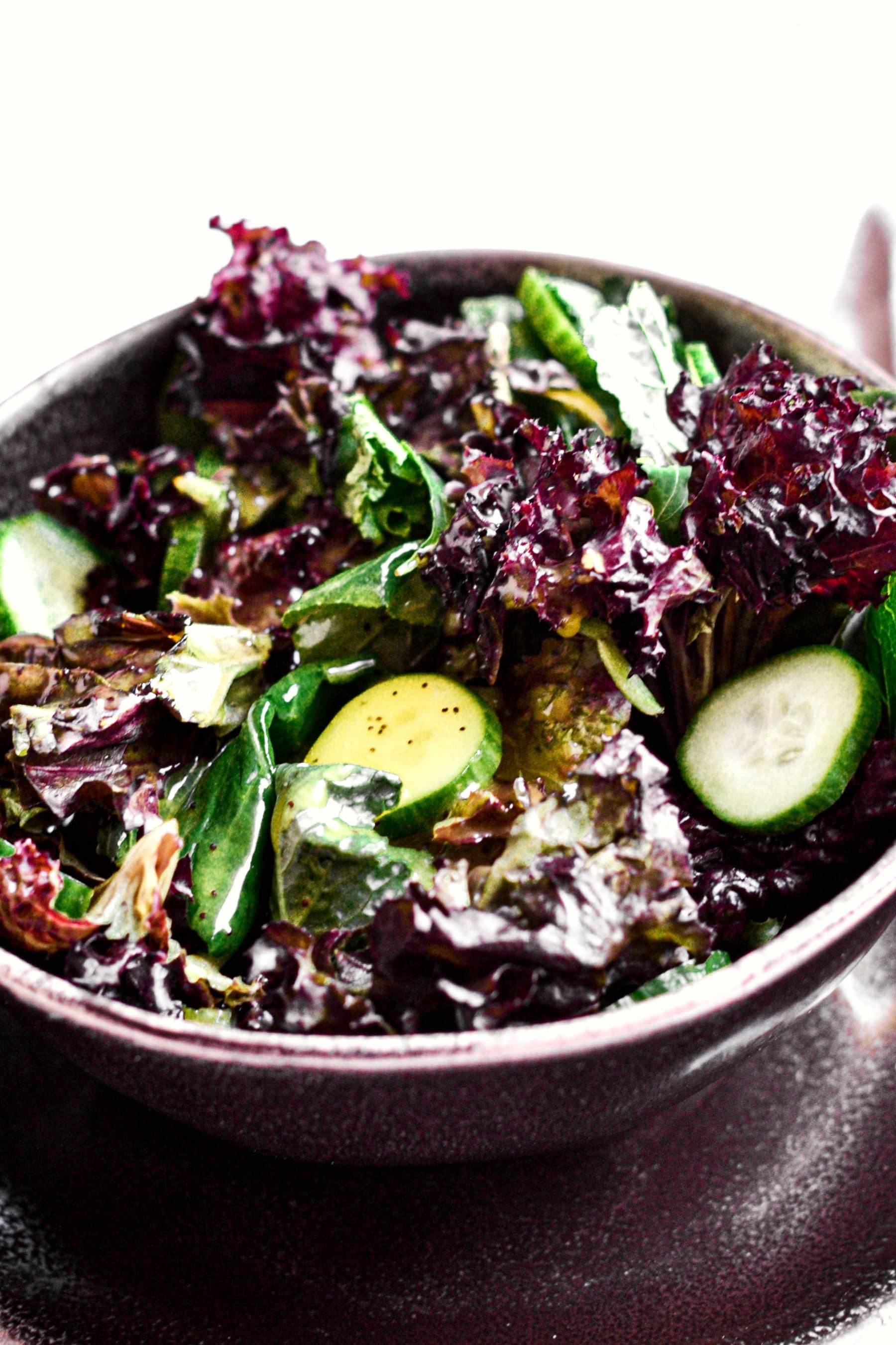 Salada simples com molho