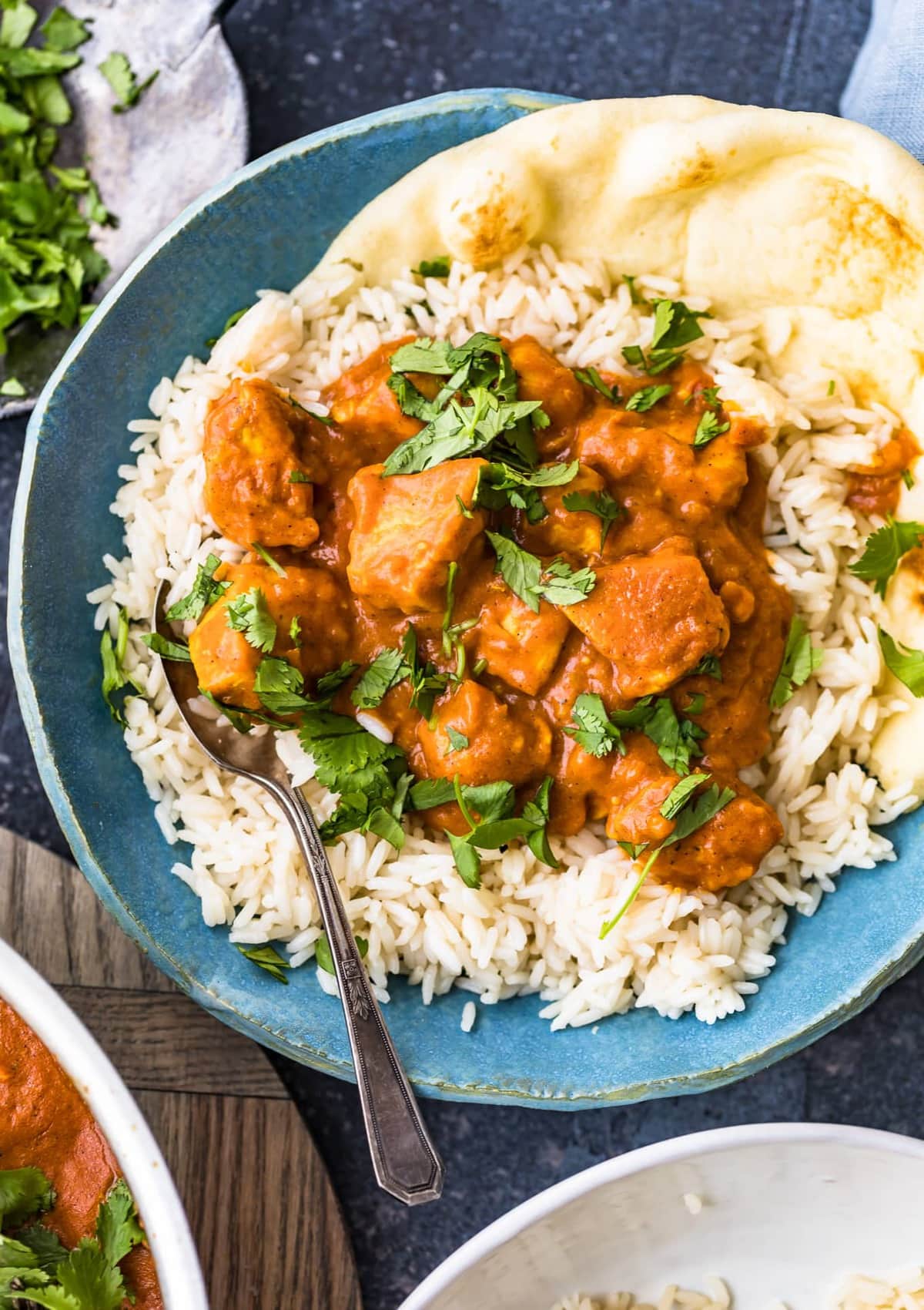 Receita saudável de curry de frango com leite de amêndoa (sem laticínios)