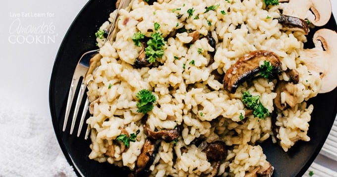 Risotto de Champiñones Cremoso