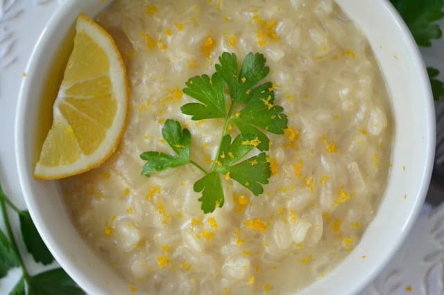 Risotto de lim&oacute;n Meyer