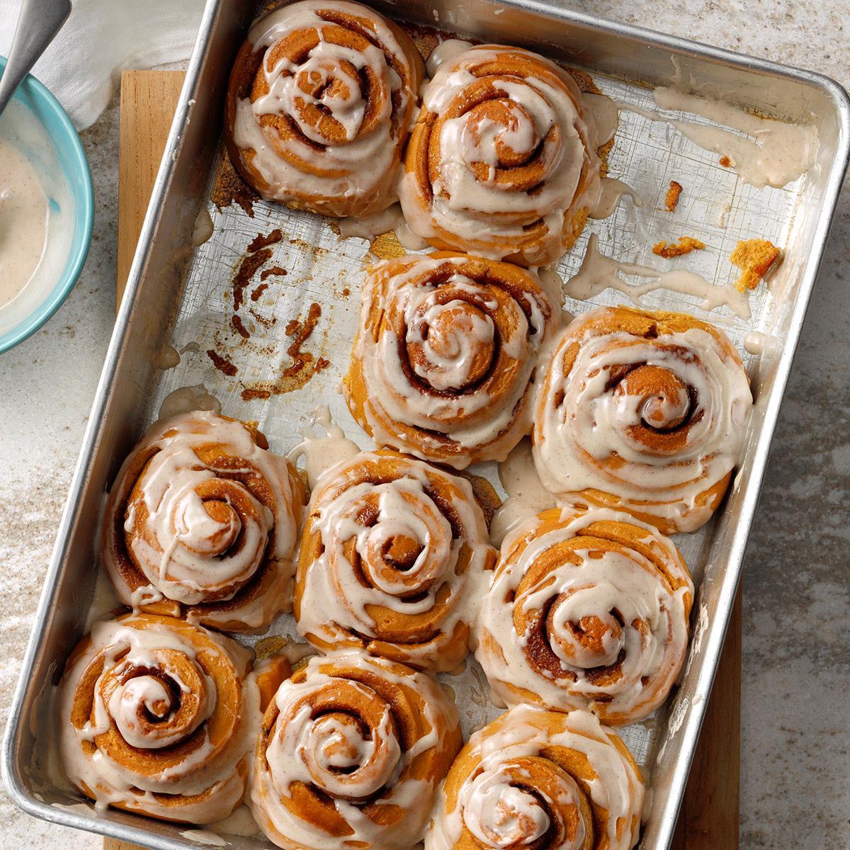 Receta de rollos de canela y pan de jengibre
