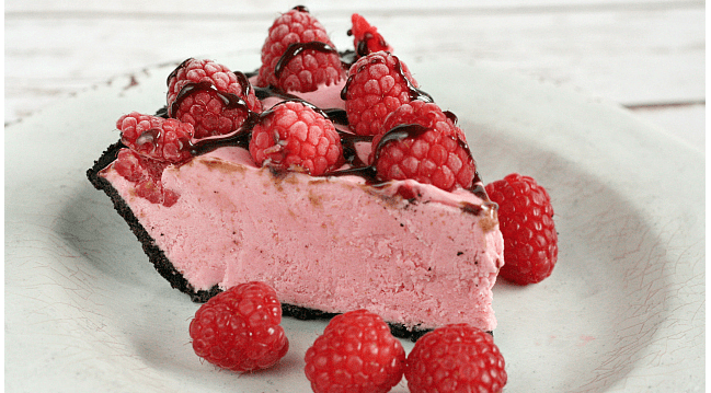 PIE DE HELADO DE FRAMBUESA