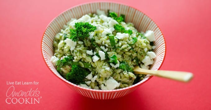Ensalada Orzo con Salsa Chimichurri