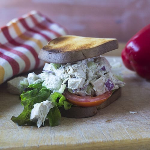 Ensalada de pollo hecha en casa #sandwich #pollo #glutenfree