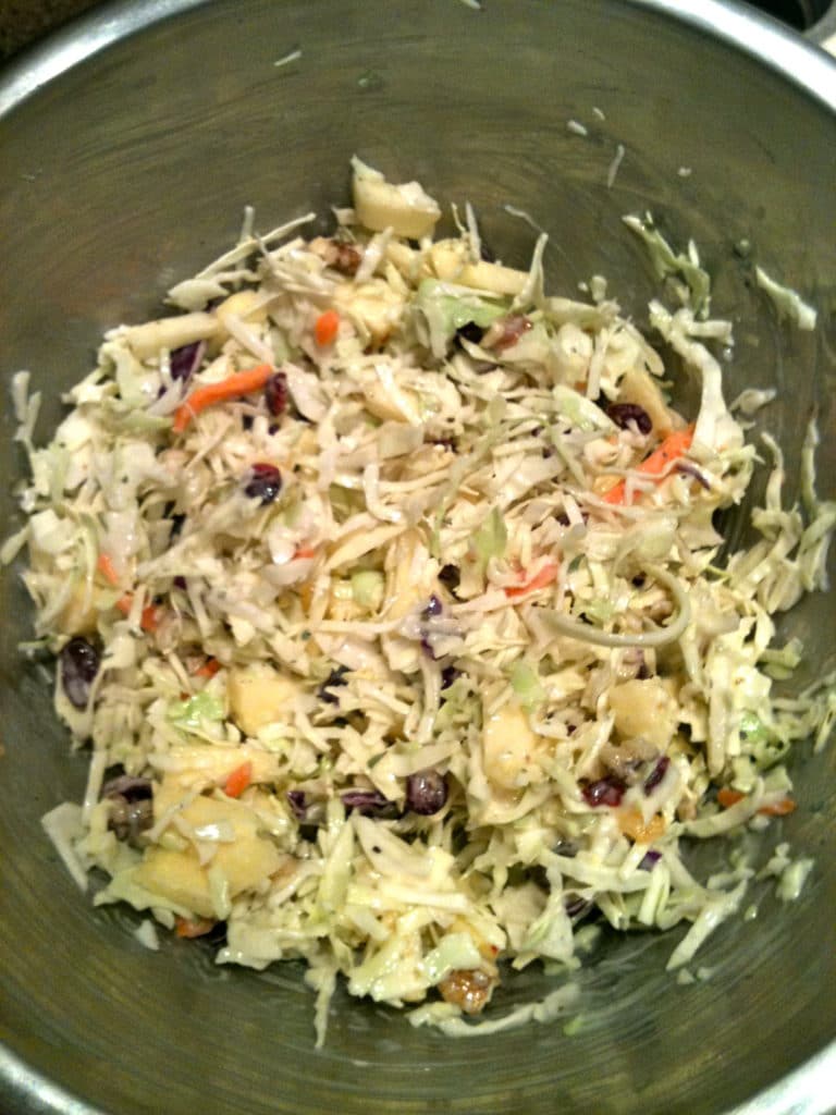  salada de repolho de frutas 