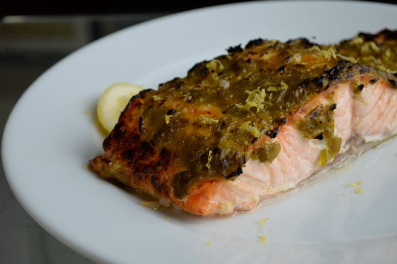 Salmón Con Harissa