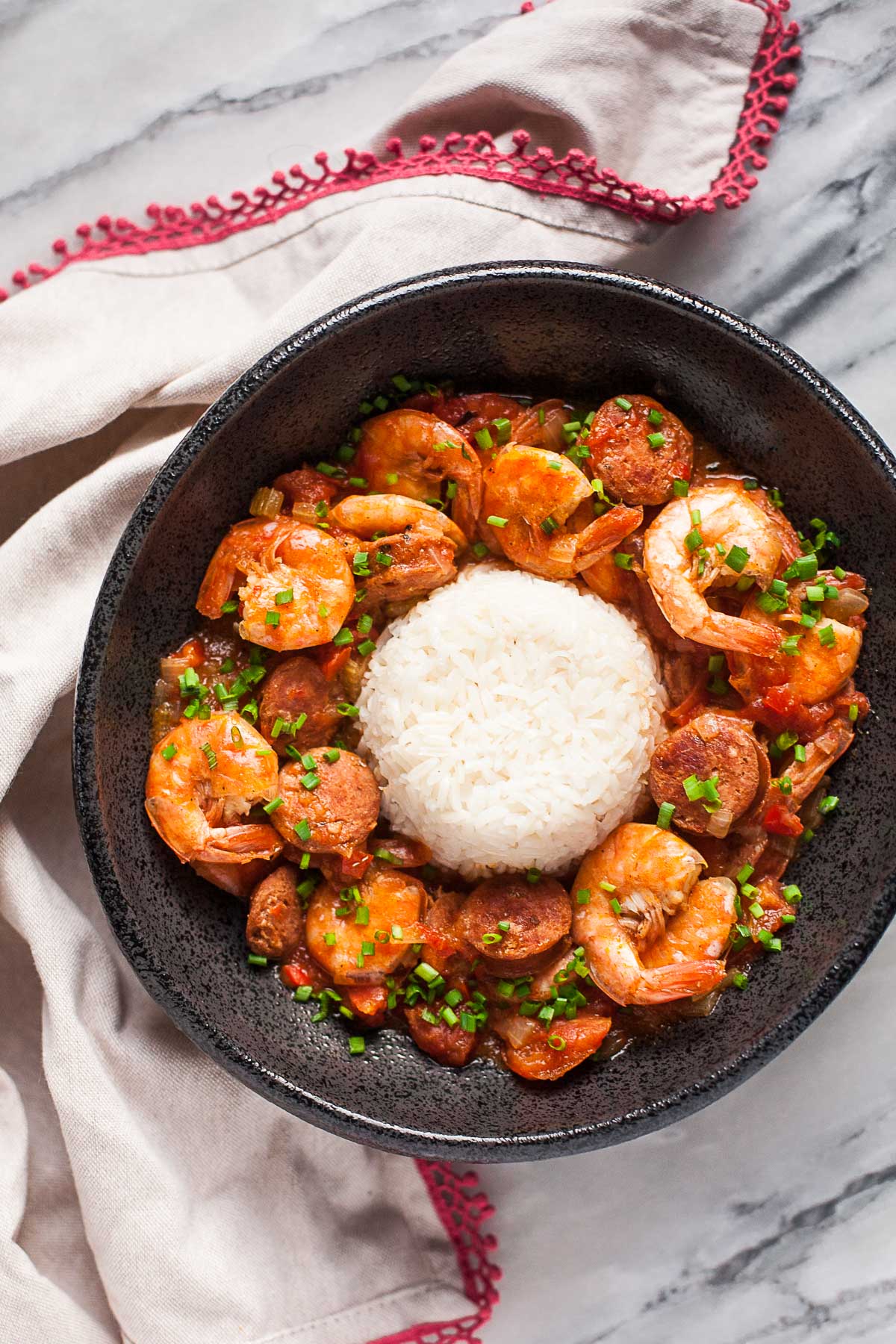 Gumbo De Camar&oacute;n Y Salchicha (Olla Instant&aacute;nea O No)