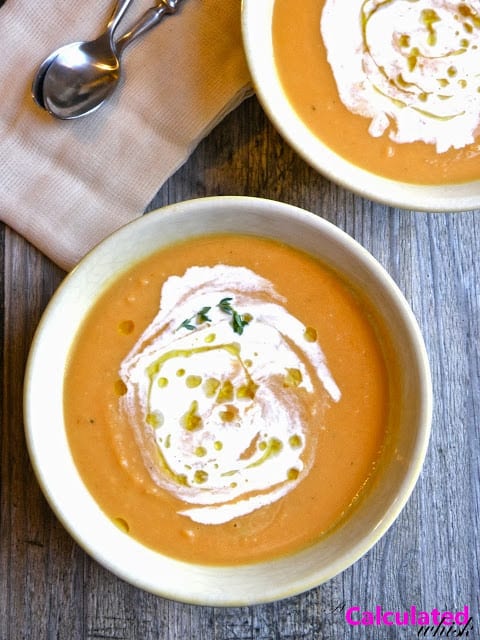Sopa de legumes assados ​​-
