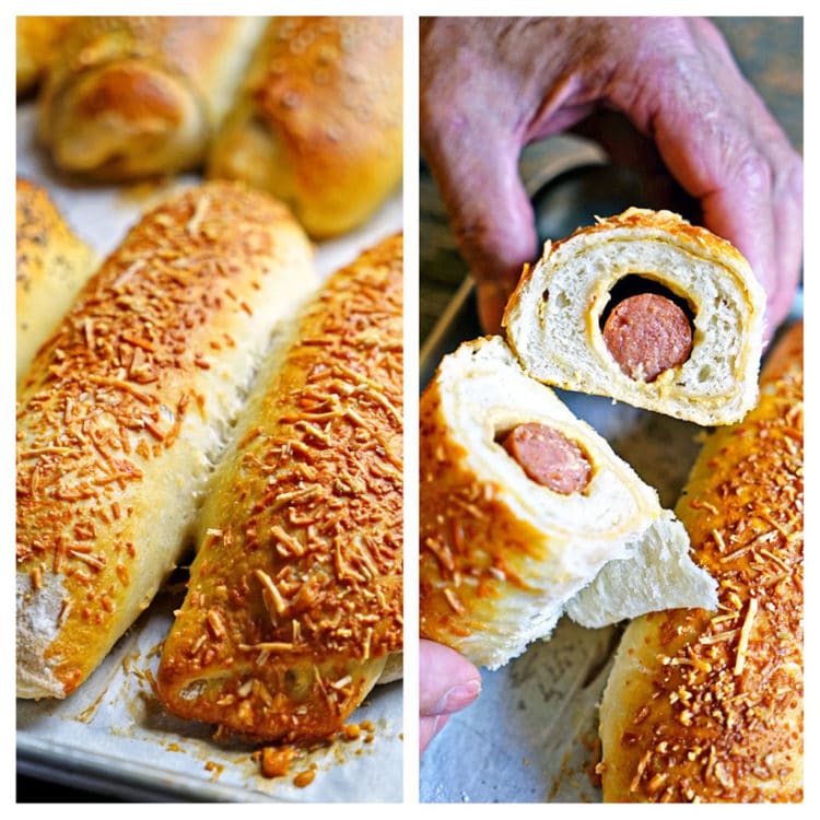  Envoltórios de cachorro-quente de Sourdough - www.keviniscooking.com 