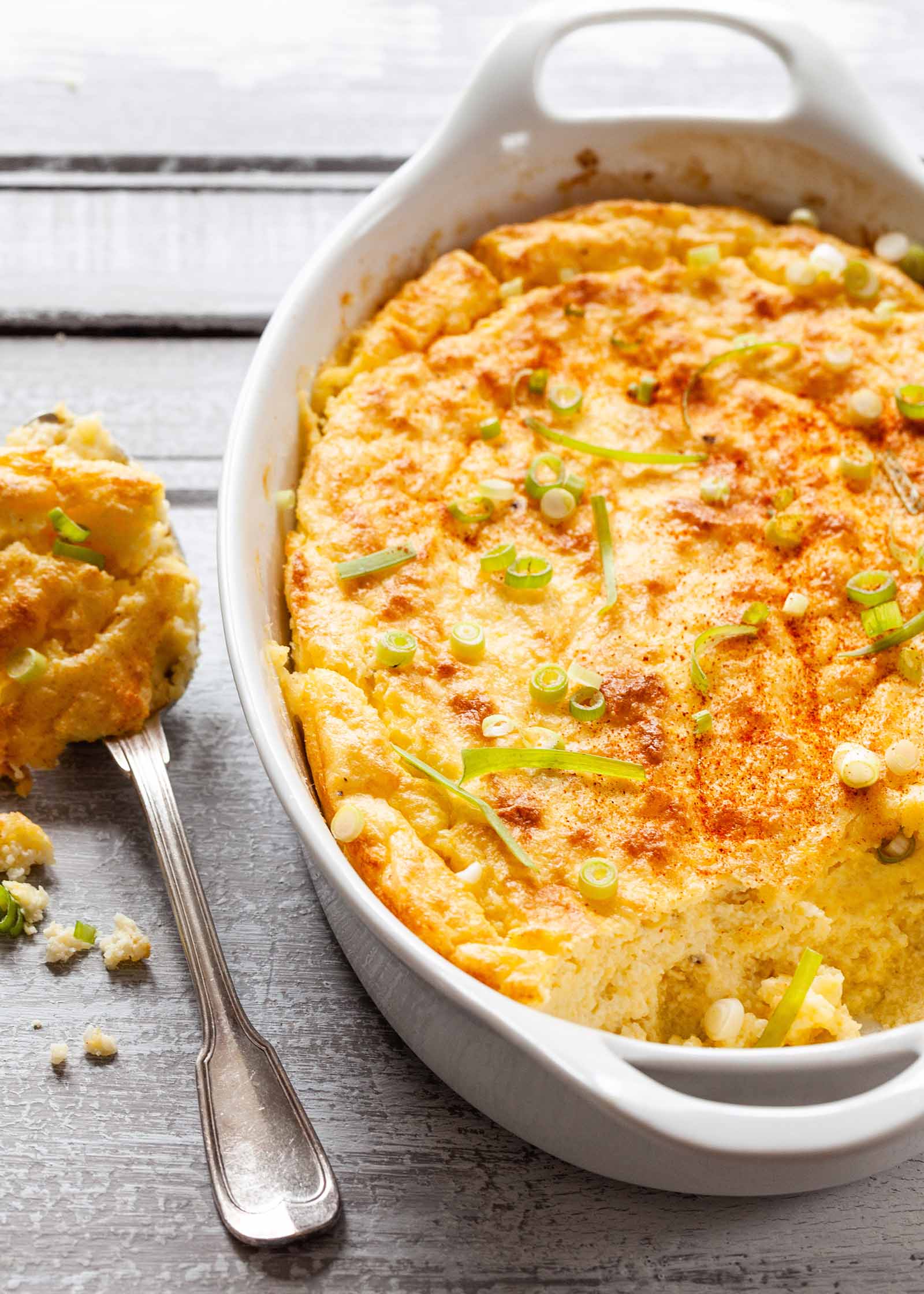 Caçarola de queijo Grits