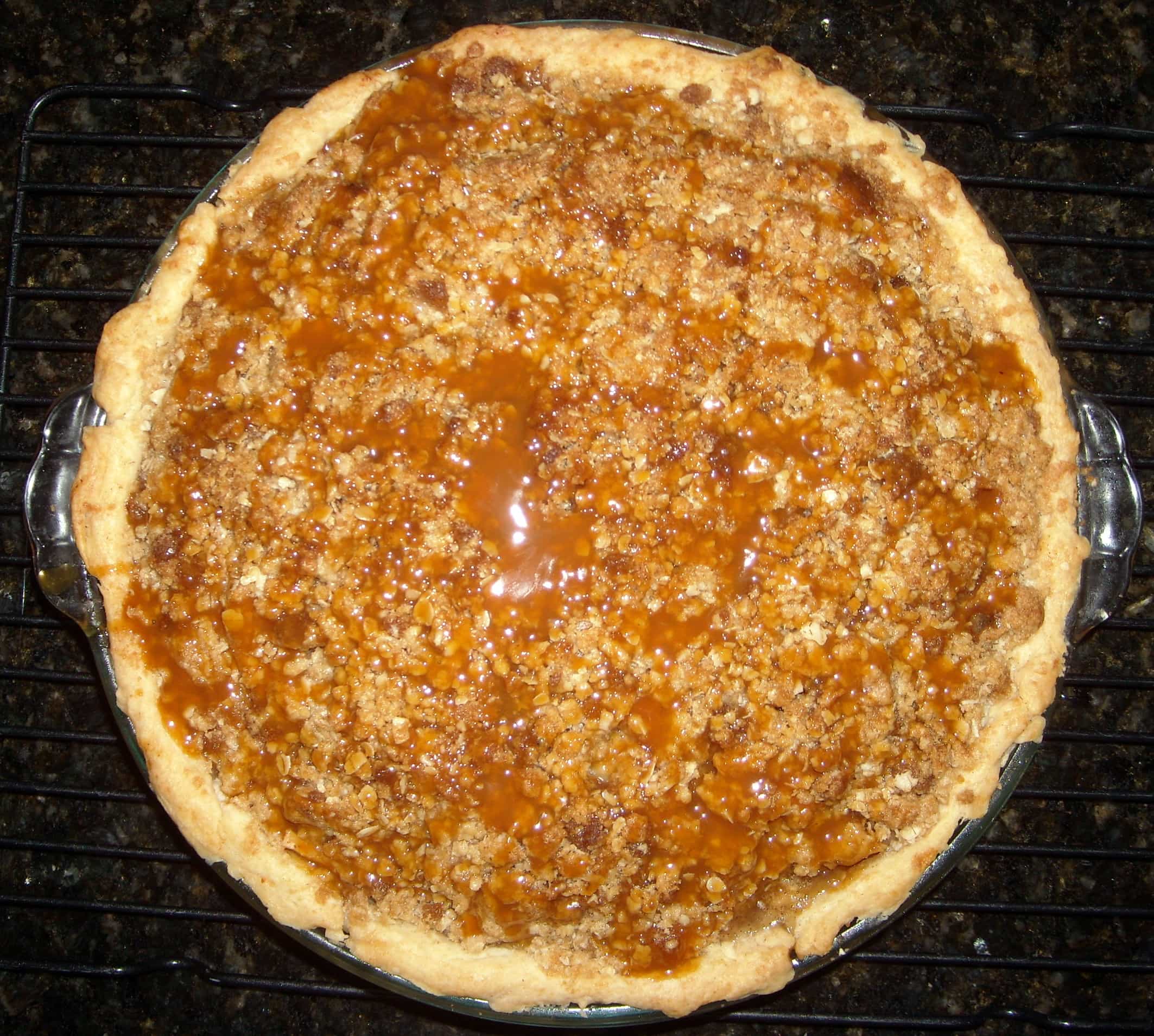 Torta de maçã caramelizada
