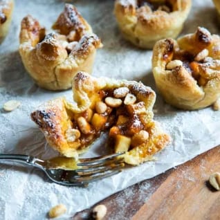 Tartas De Mantequilla De Cacahuete De Manzana