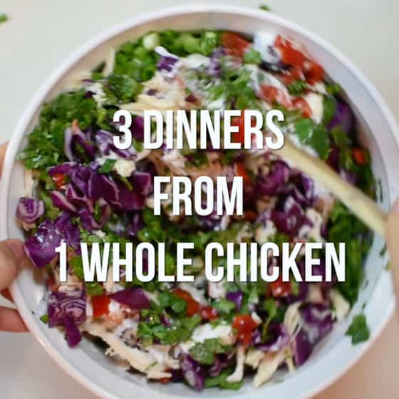 Tres cenas de un pollo entero (video) - iFOODreal