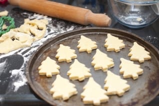 Una receta preferida de los recortes de la galleta de azúcar que utilizo cada año