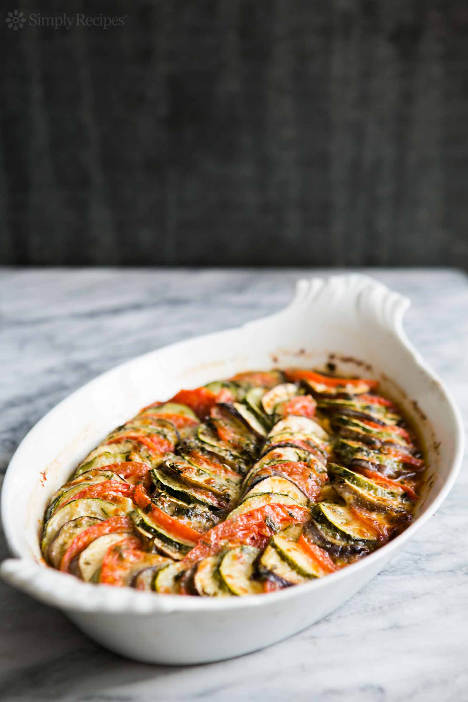 Zucchini Eggplant Tomato Gratin