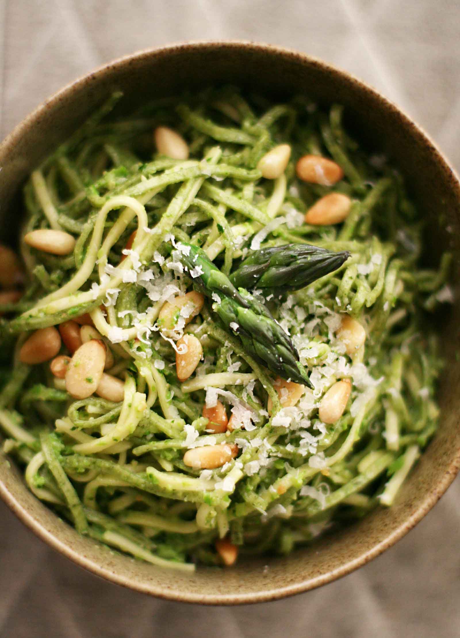 Asparagus Pesto with Pasta