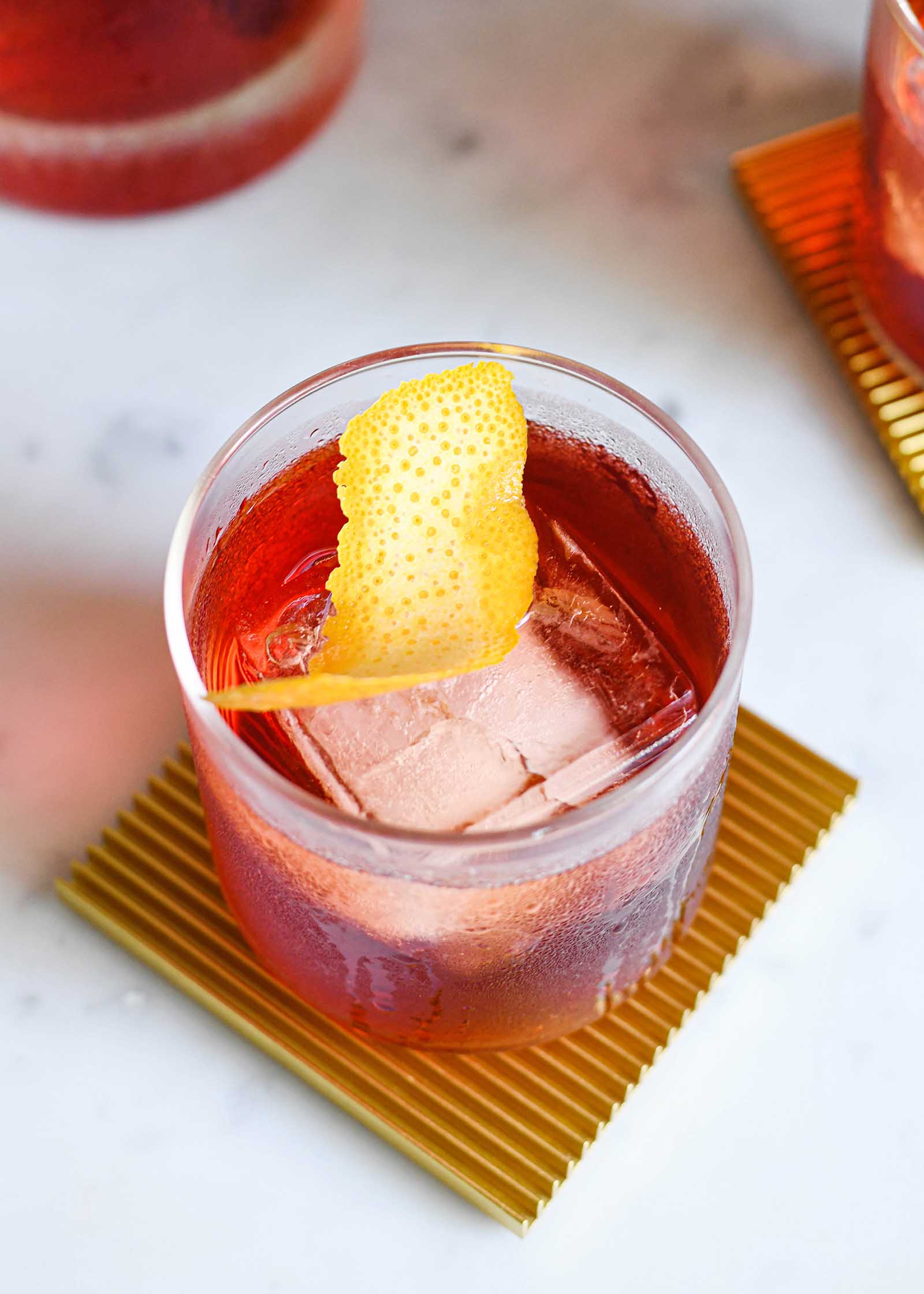What is a negroni? A cocktail made with gin sweet vermouth and campari