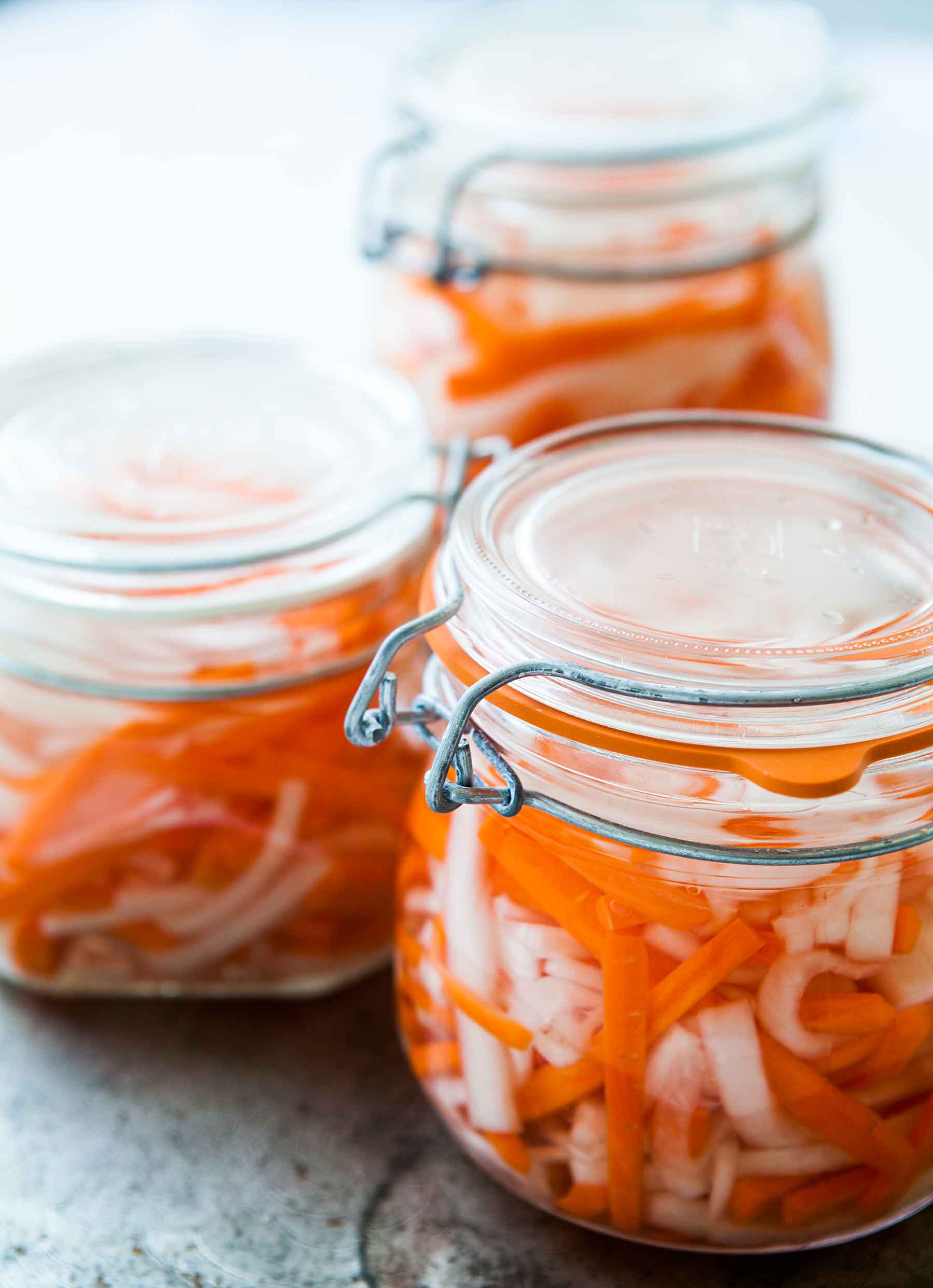 Vietnamese Daikon Carrot Pickles for Banh Mi