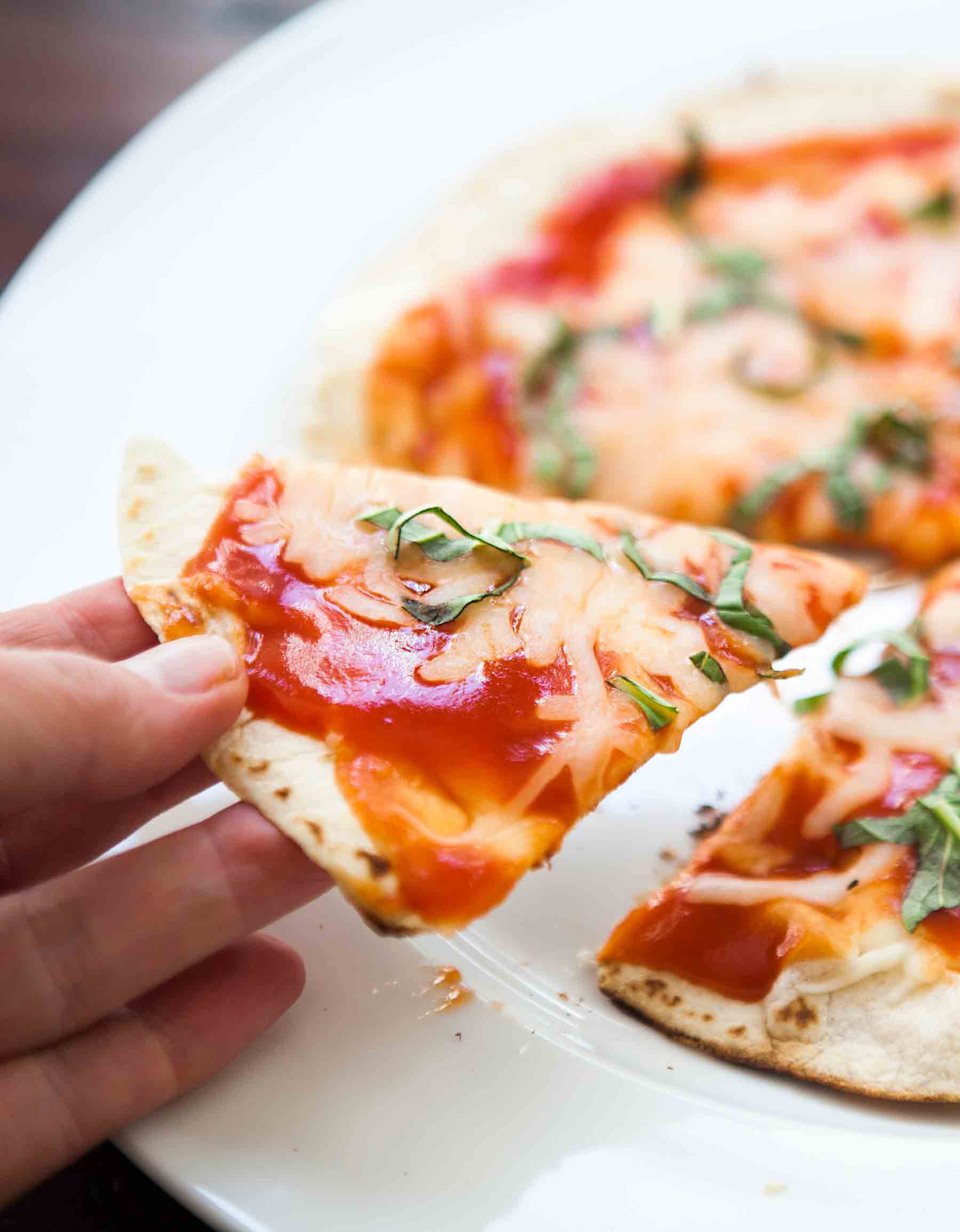 Skillet Tortilla Pizza