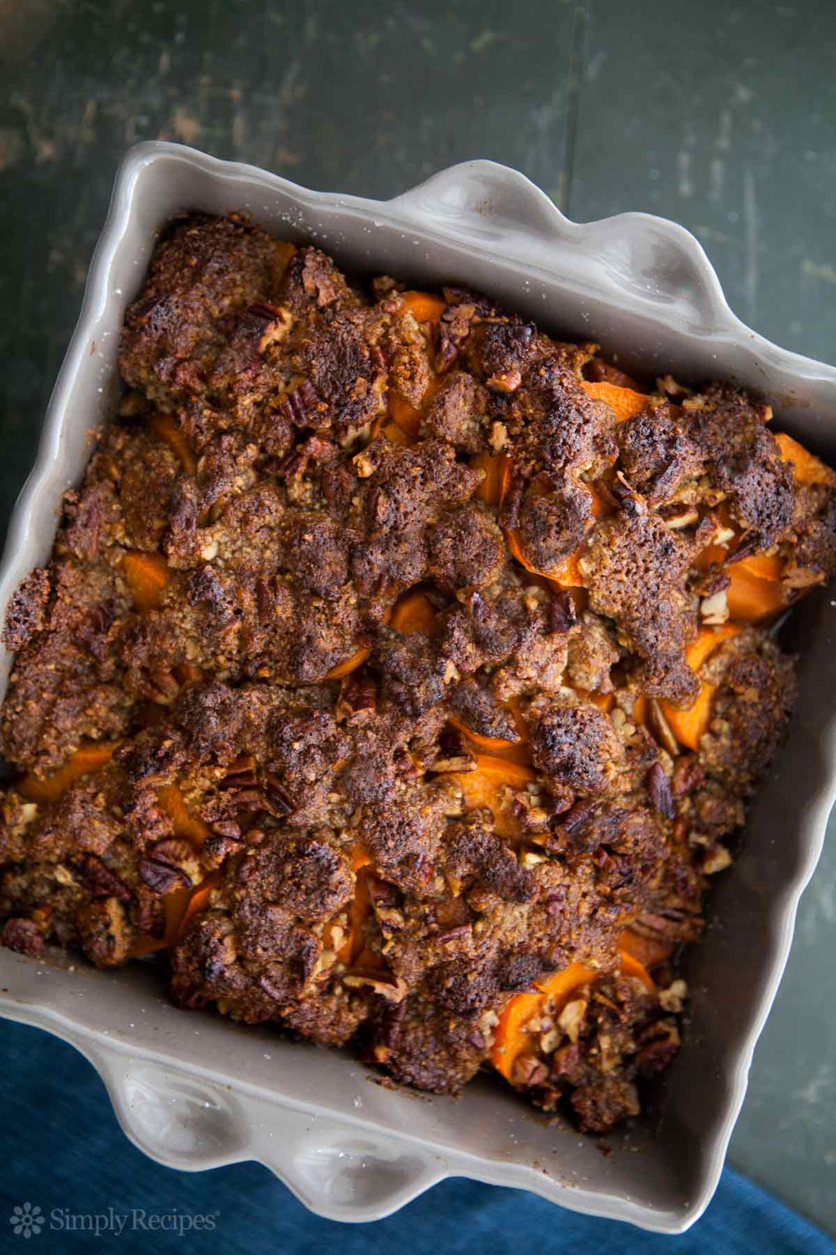Maple Glazed Yams Pecan Topping