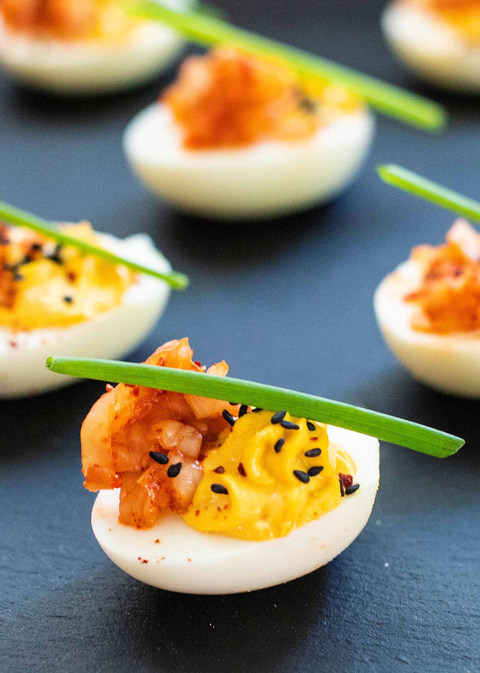 Deviled Egg Recipe with Kimchi