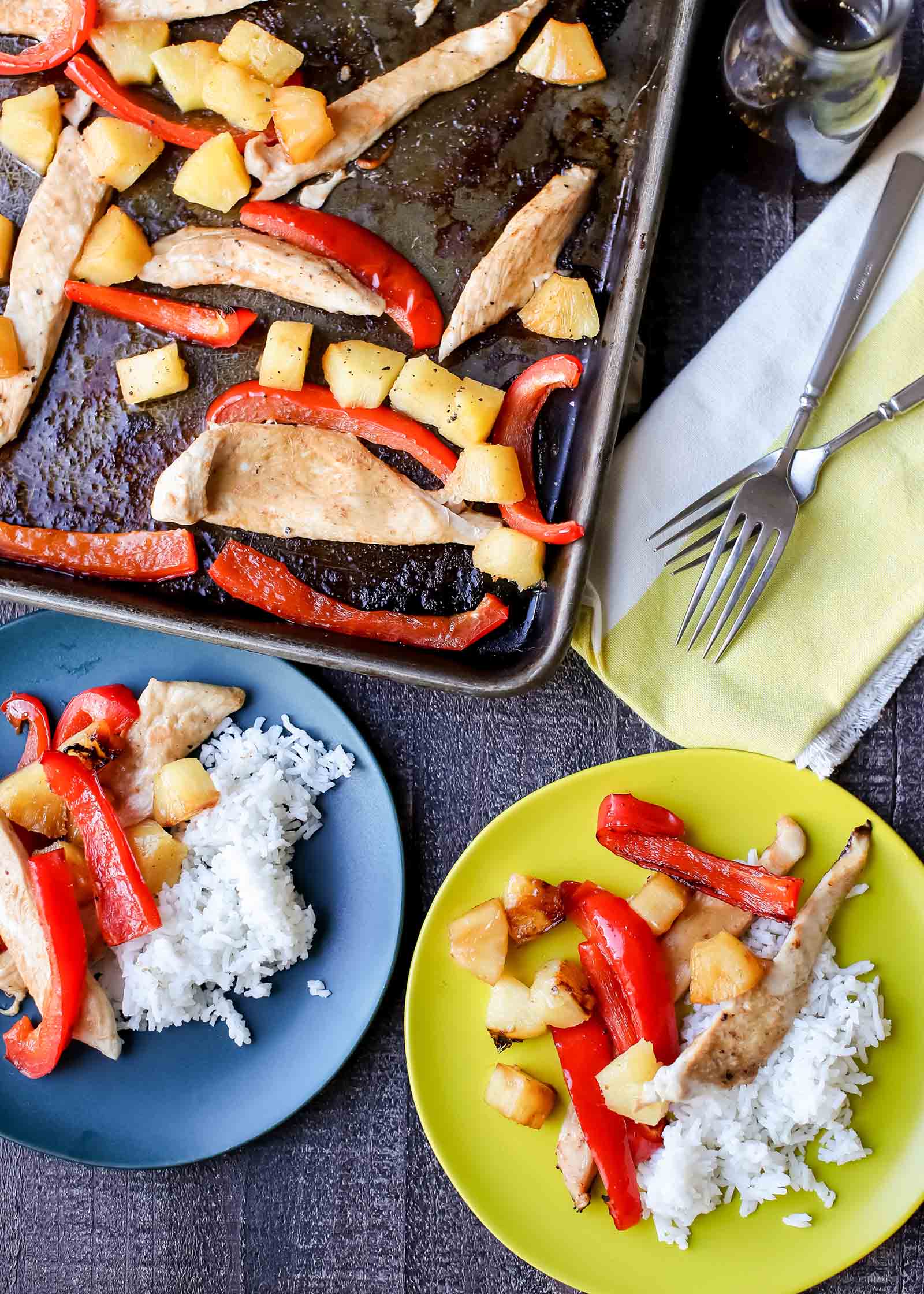 Baked Hawaiian Chicken on a Sheetpan