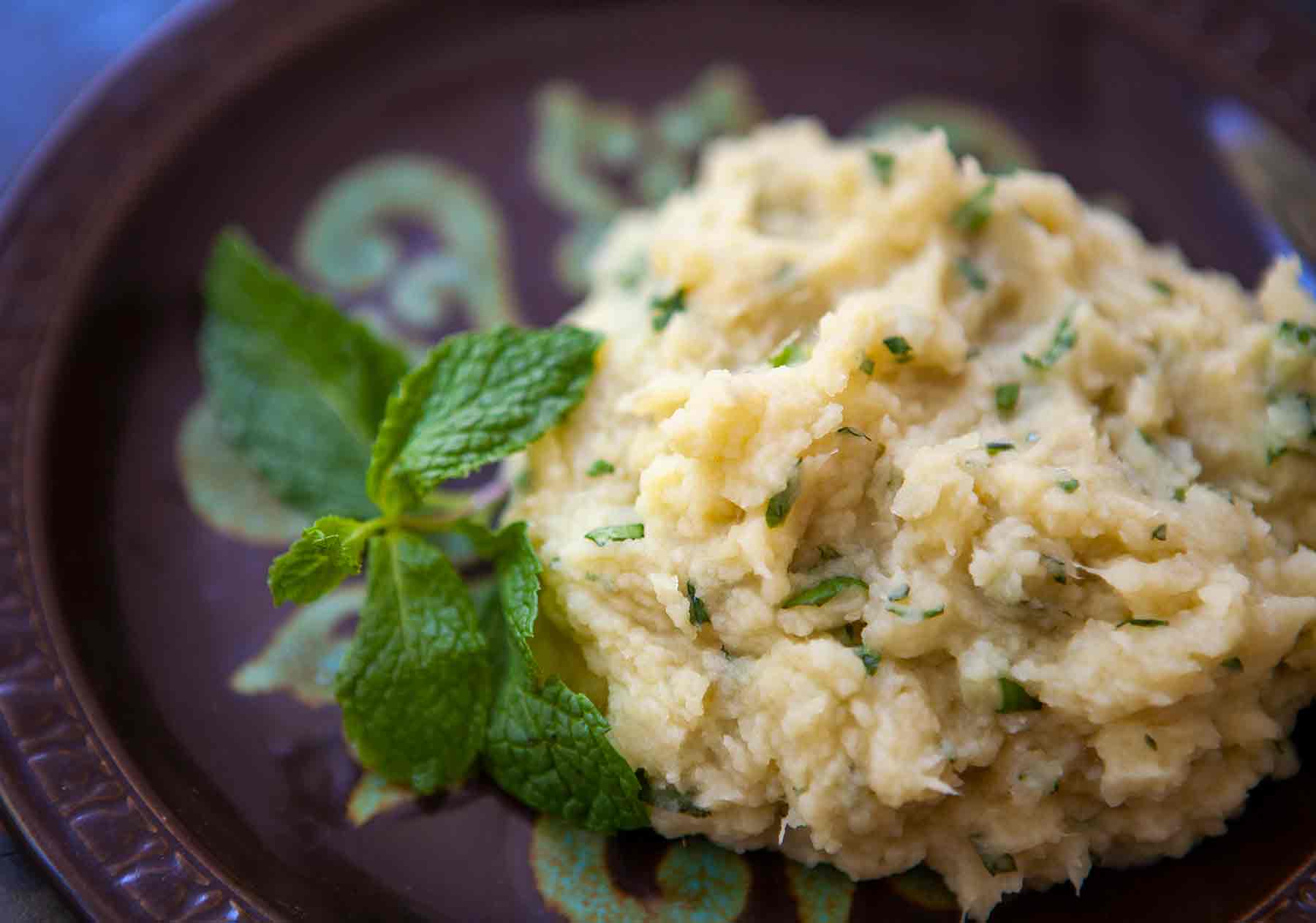 Sweet Potato Mash with Mint
