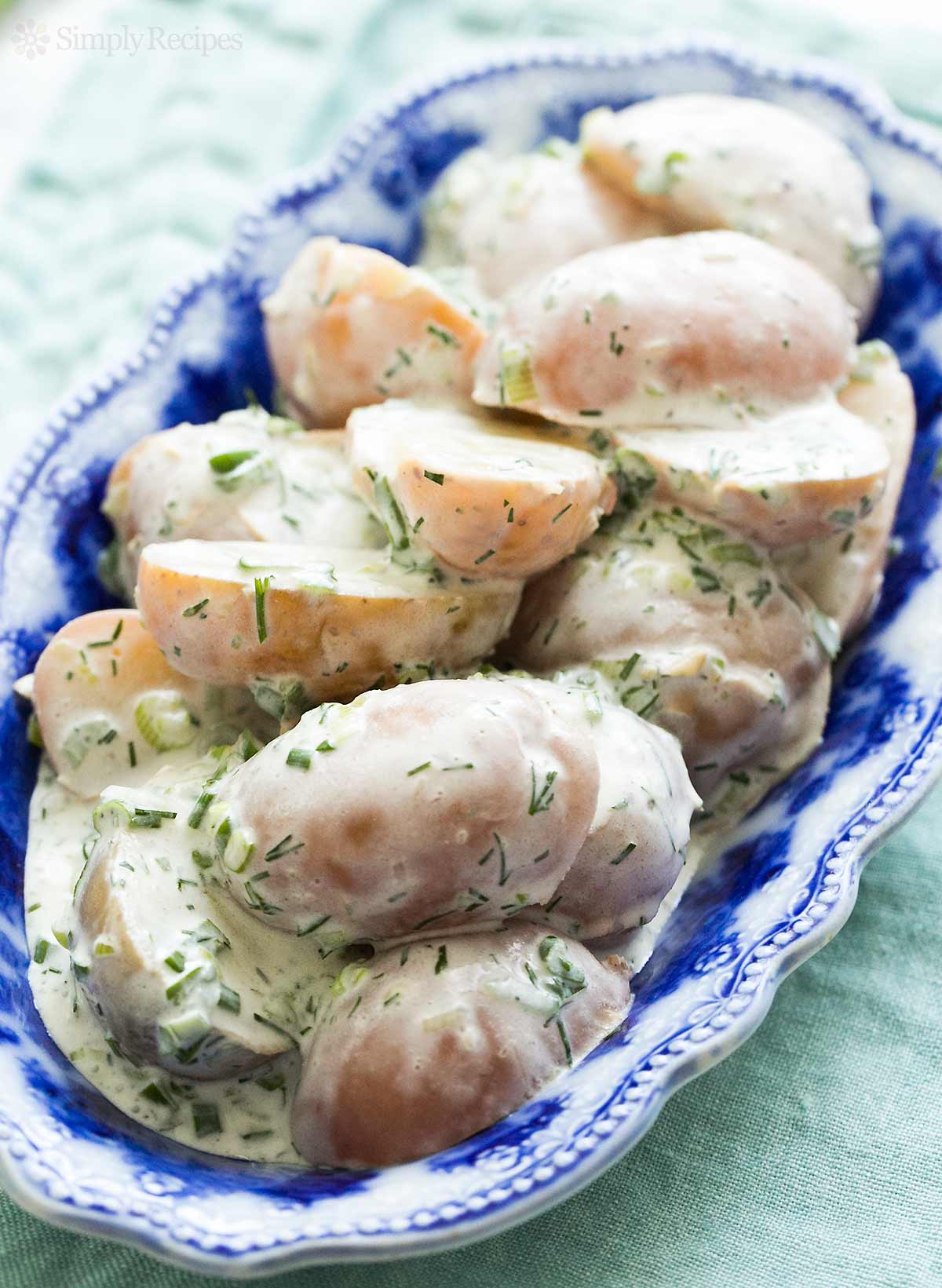 New Potato Salad with Sour Cream and Dill
