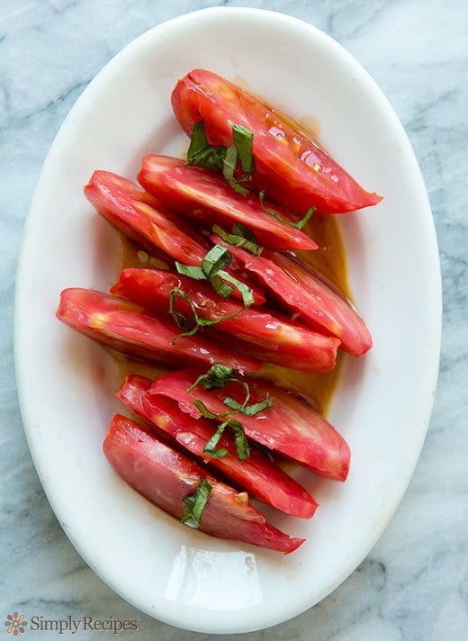 Salada de Tomate com Molho de Soja