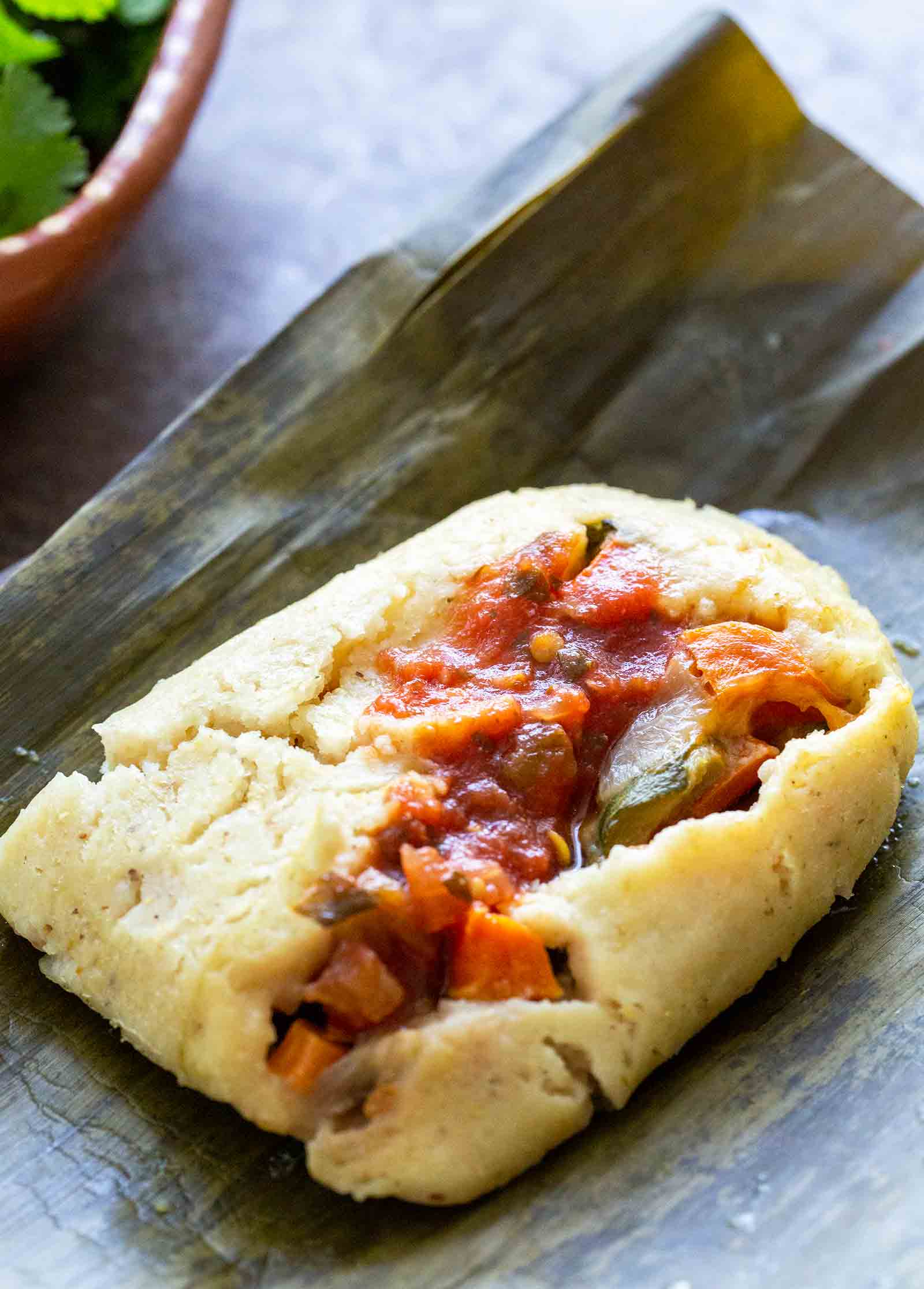 Banana Leaf Vegetarian Tamales