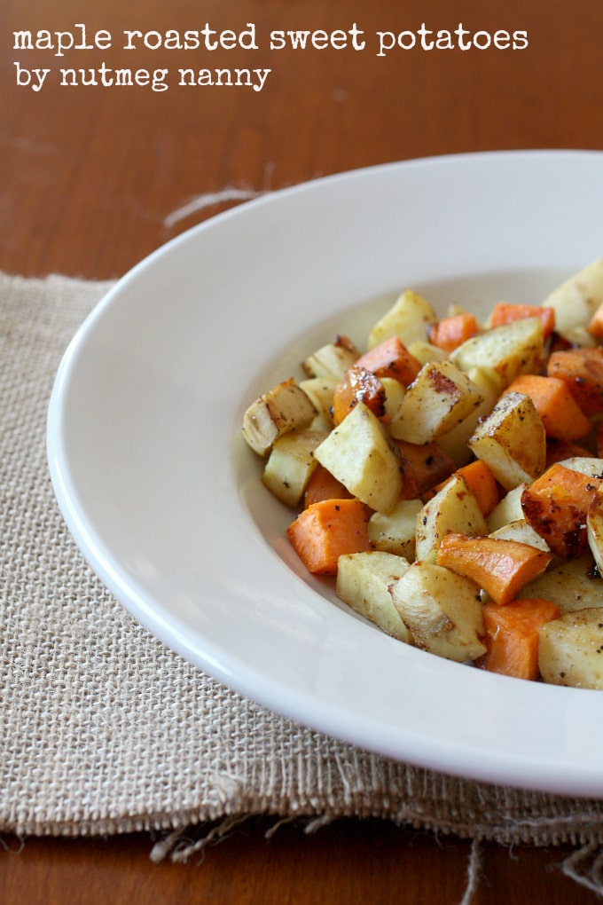 Bakad sötpotatis med lönn