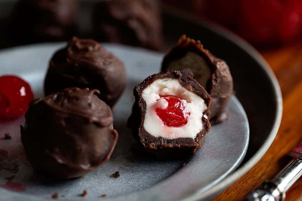 Chokladkaka med rött vin Chokladkörsbär
