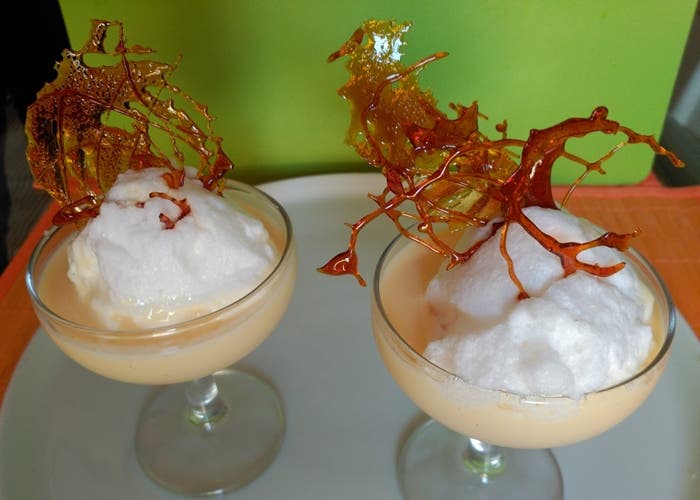 Flytande ö i glas, recept steg för steg
