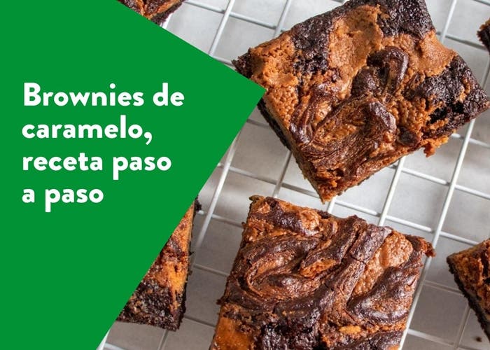 Karamellbrownies, steg för steg recept