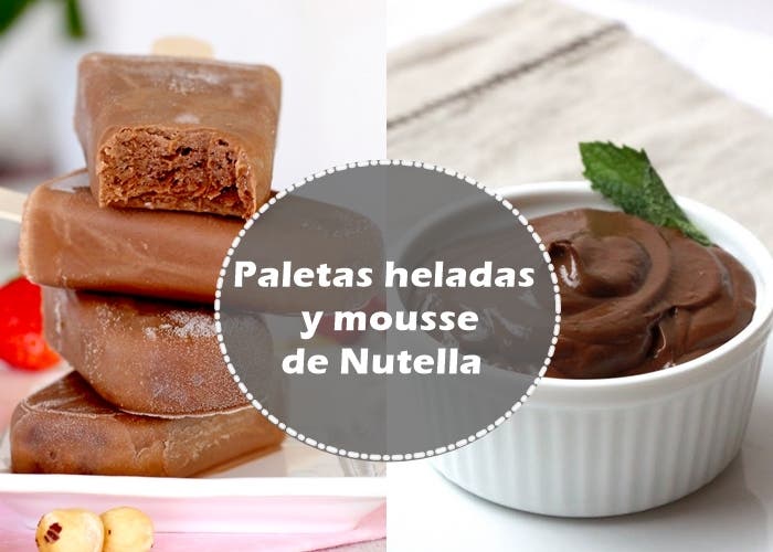 Popsicles och Nutella -mousse, recept steg för steg