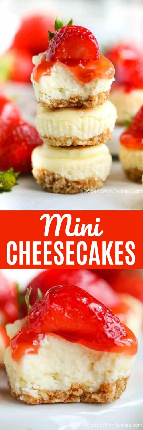 Mini Cheesecakes con escritura