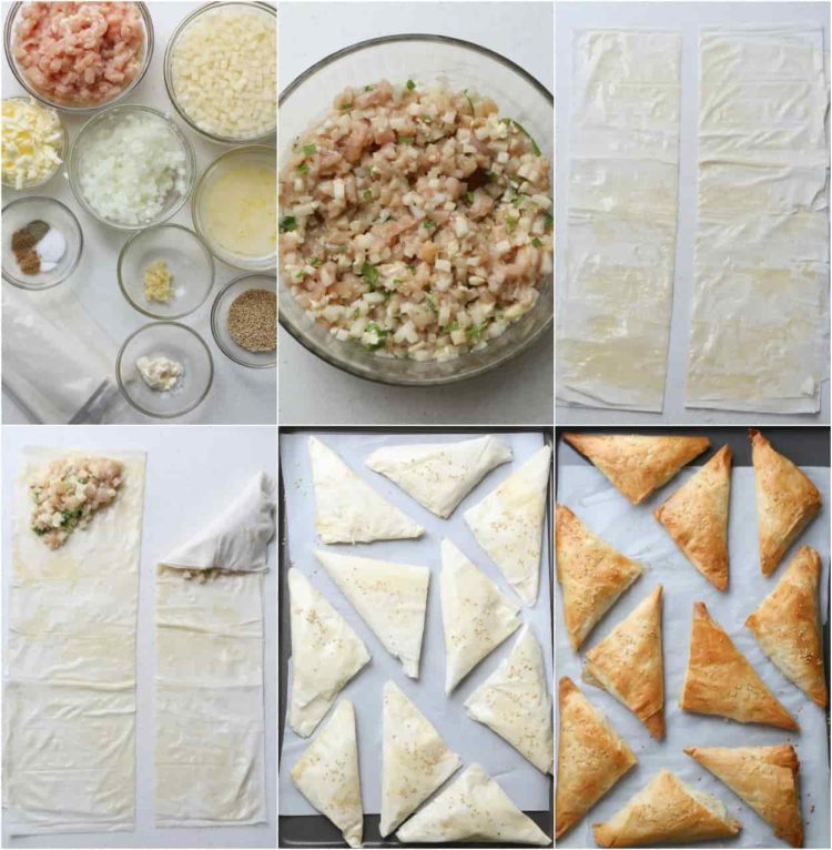 Instrucciones paso a paso sobre cómo hacer la receta de Samsa uzbeka.