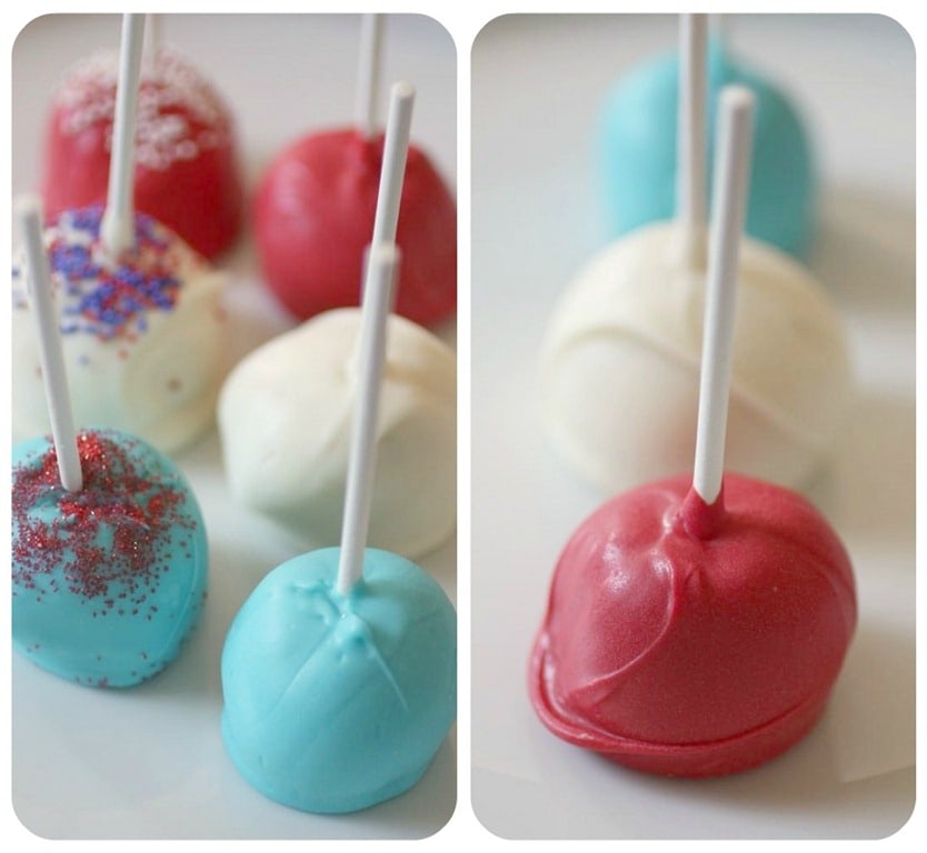 Red, White and Blue Cake Pops by Nutmeg Nanny