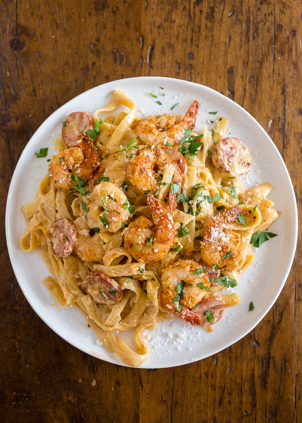 This Cajun shrimp fettuccine alfredo is packed full of flavor with a little Cajun twist. It