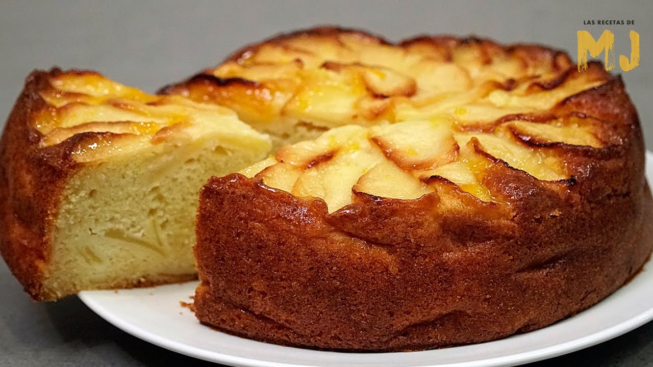 como hacer bizcocho de manzana