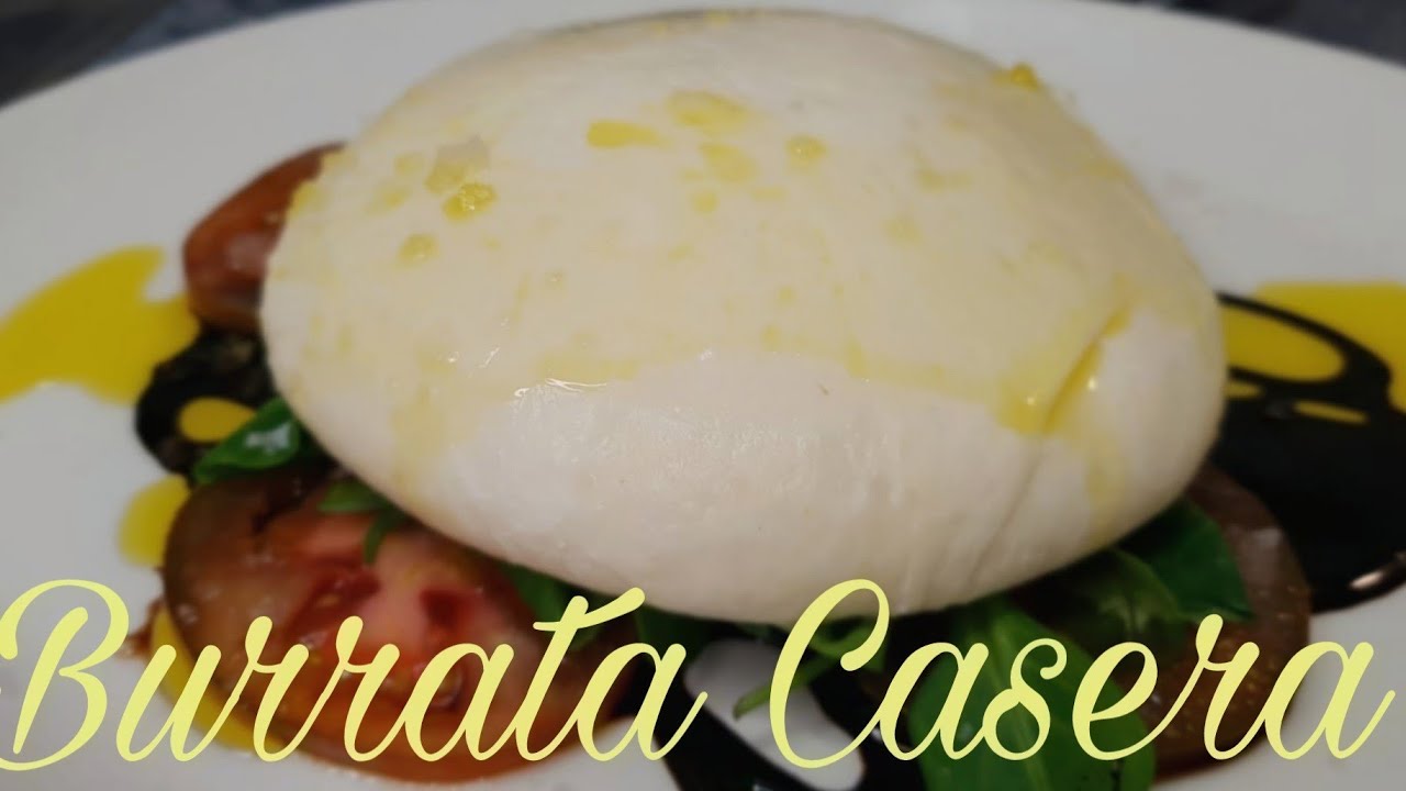 como hacer burrata